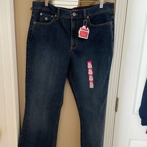 Gloria Vanderbilt Giselle Boot Cut Flared Leg Stone Washed Mid Rise Woman’s Jean